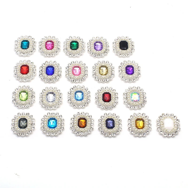 Accessoires de perles de biscuits en alliage d\'argent, nœud de vêtements de mariage bricolage, accessoires pour cheveux, décoration, 19x23mm, 10