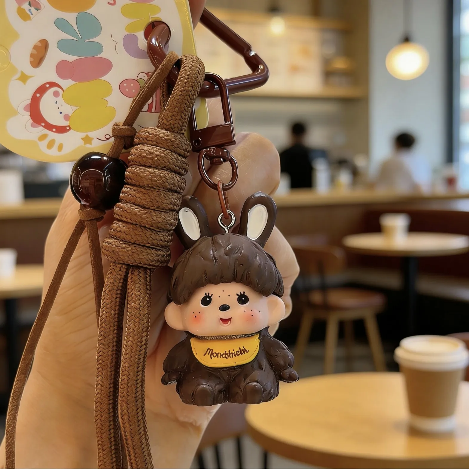 

Брелок для ключей Monchhichi, новый, милый, в стиле аниме, мини-фигурка для фанатов и коллекционеров, игрушка.