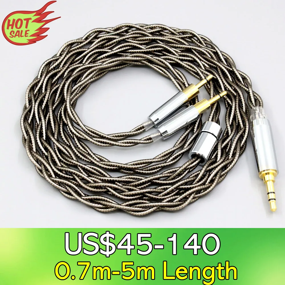 

Защитный кабель LN008204 для наушников Sennheiser HD700, чистого серебра 99% пробы, палладий + графеновое золото, 4-жильный разъем 2,5 мм