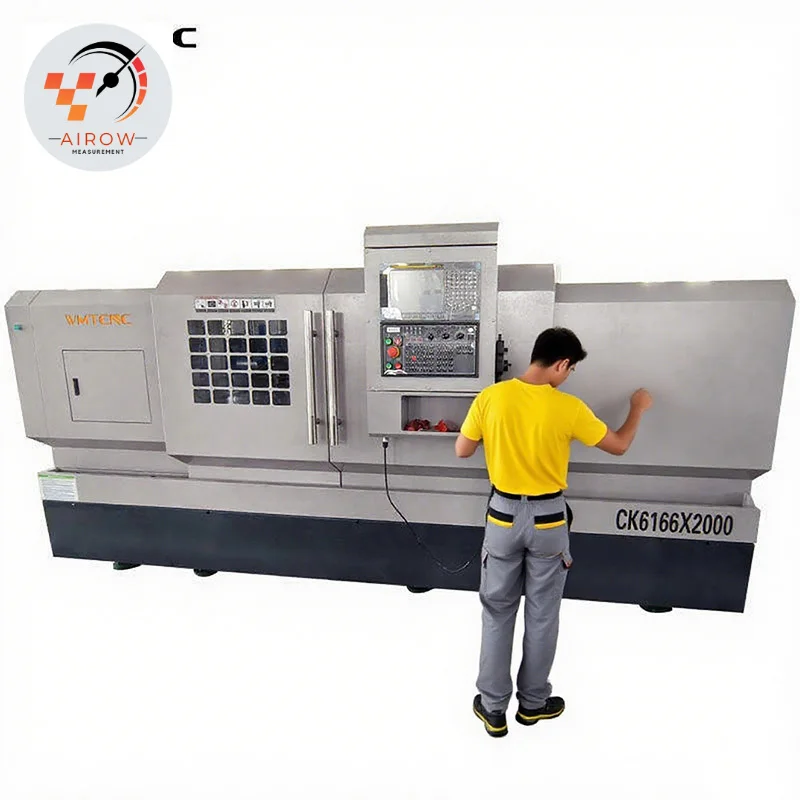 Torno CNC Horizontal de Alto Rendimiento Ariow CK6166x2000, Máquina de Cama Plana, Mini Torno CNC para Trabajar Metales
