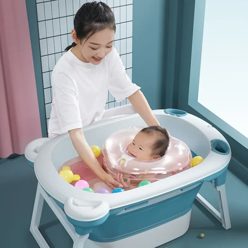 

Folding Baby Bath Tub - Large Swimming Tub for Newborns WF1015