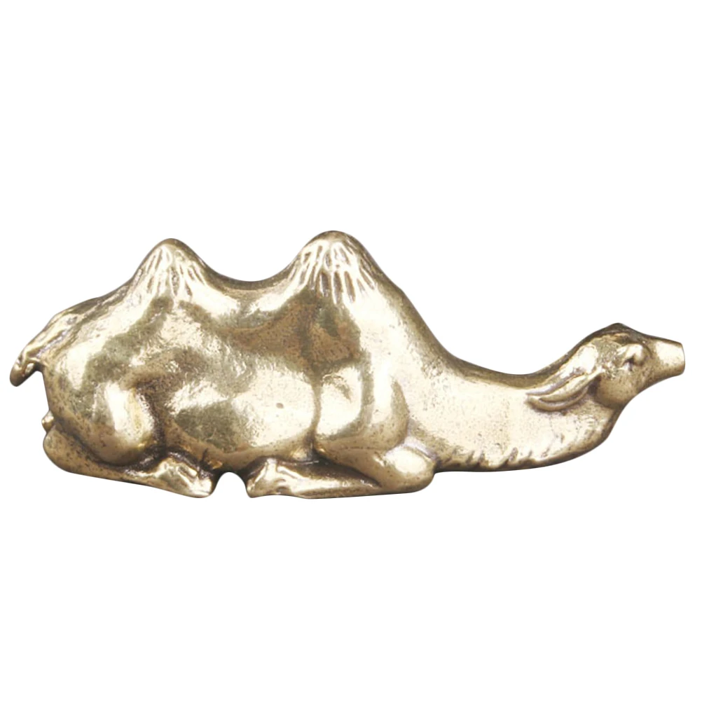 

Vintage 1 Figurine Decor Elegant Mini Brass Crafts Statue Desk Animal Sculpture Home Office Study Artisan