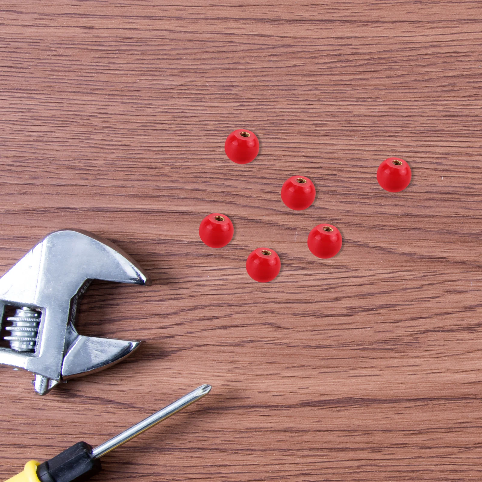 

10pcs Round With Copper Core Plastic Machine Handle Thread M4 Knurled Metal Crank For Mill Lathe Machine Diy Equipment Parts