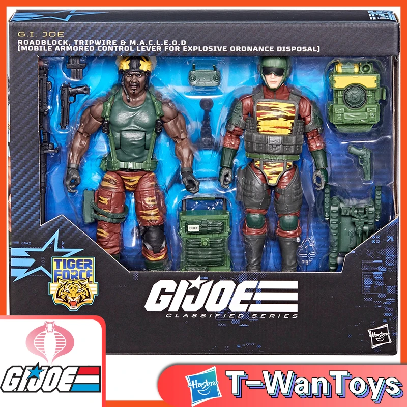 

New In Stock G.I. Joe Classified Series: #126, Tiger Force Roadblock, Tripwire, & M.A.C.L.E.O.D. 6-Inch Action Figure