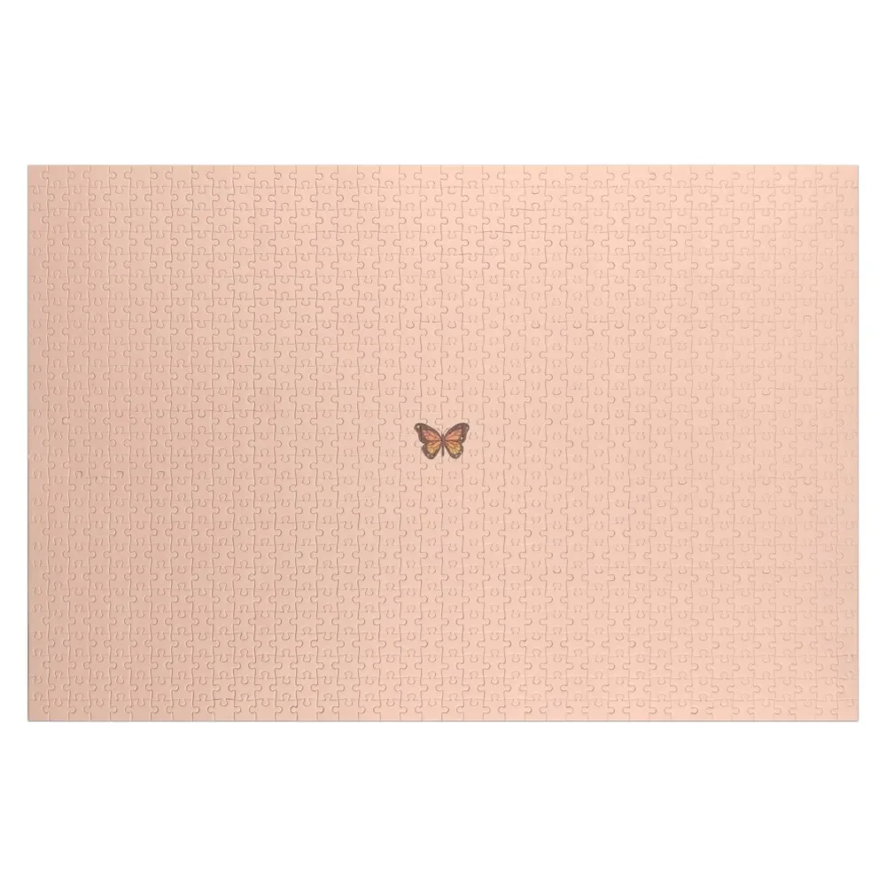 Orange Monarch Butterfly Jigsaw Puzzle Wood Adults Personalised Name Puzzle