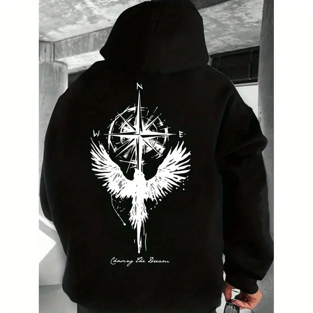 

Мужская толстовка с капюшоном CLOOCL с принтом ангела, толстовка с капюшоном для осенне-зимней одежды