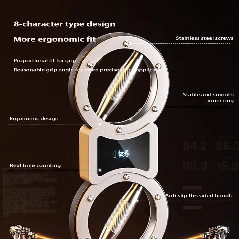 Mise à niveau du dispositif de bras de vitesse de comptage intelligent, résistance réglable, dispositif de force de bras en forme de 8, entraîneur de boxe, 2024