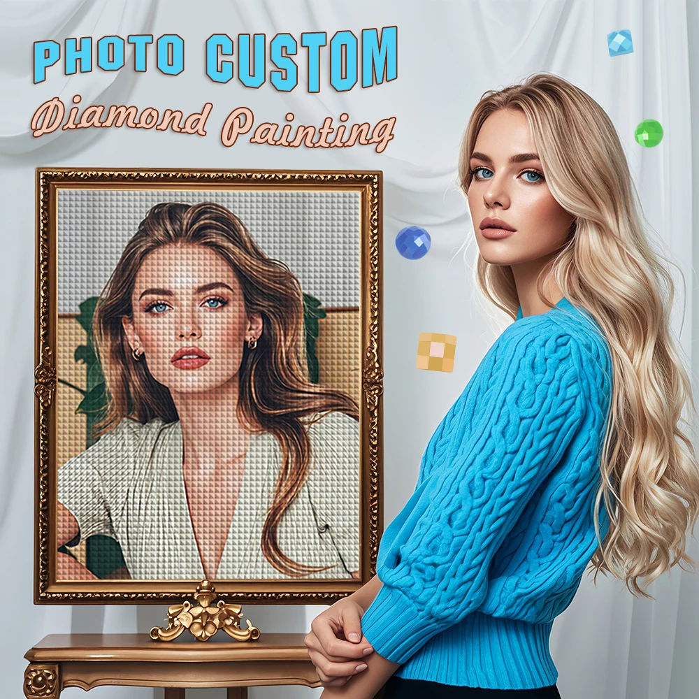 EverShine Foto Benutzerdefinierte Vollbohrer Diamant Malerei 5D Diamant Stickerei DIY Mosaik Personalisierte Bild Home Dekoration Geschenk
