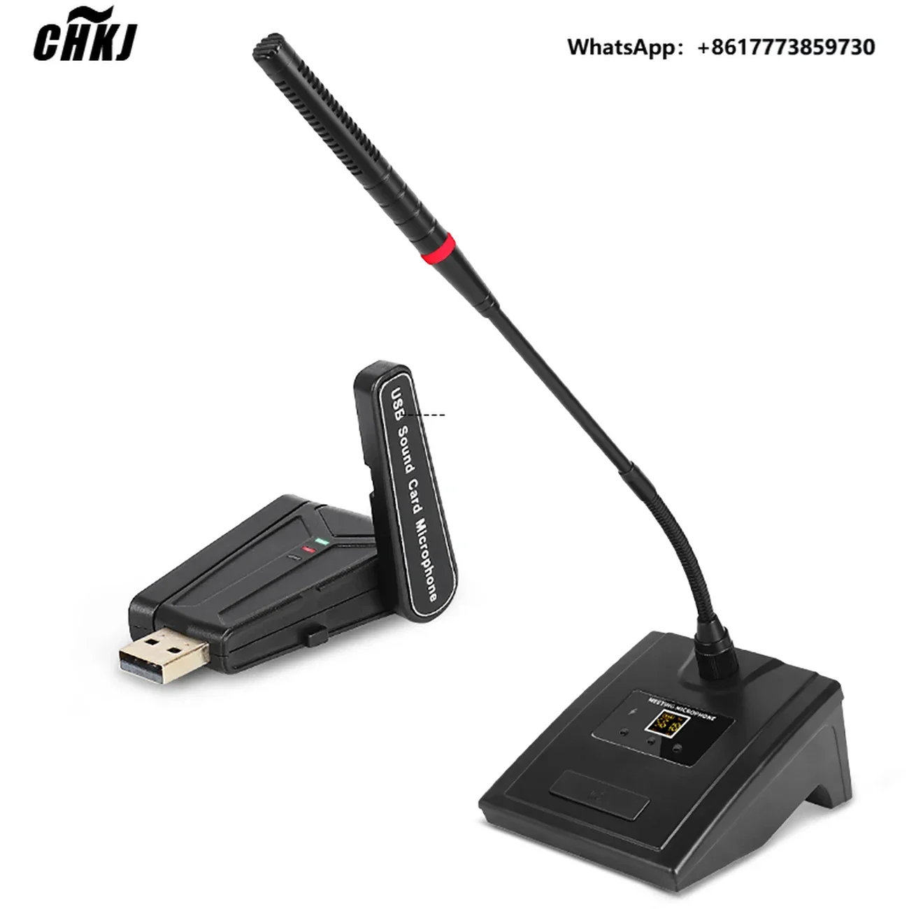 

Hot Sales QU7 Uhf Wireless Meeting Microphone Gooseneck Condenser Conference Microphone for Teaching Speech