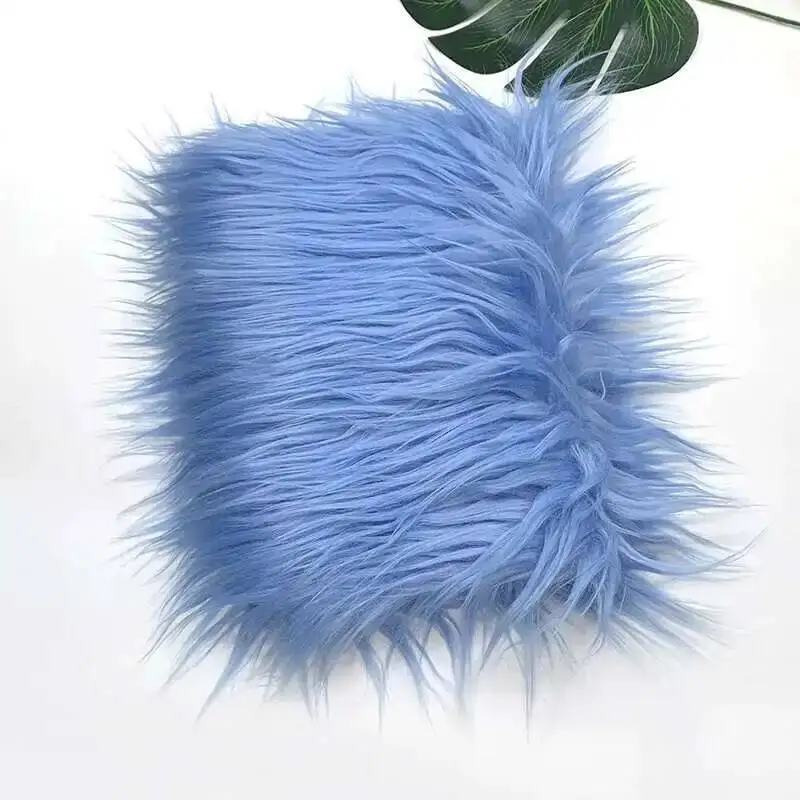 Nepbont stof 46 kleuren 160x50cm 8cm zachte lange pluche handgemaakte pop/kleding Shaggy stof - afbeelding 1