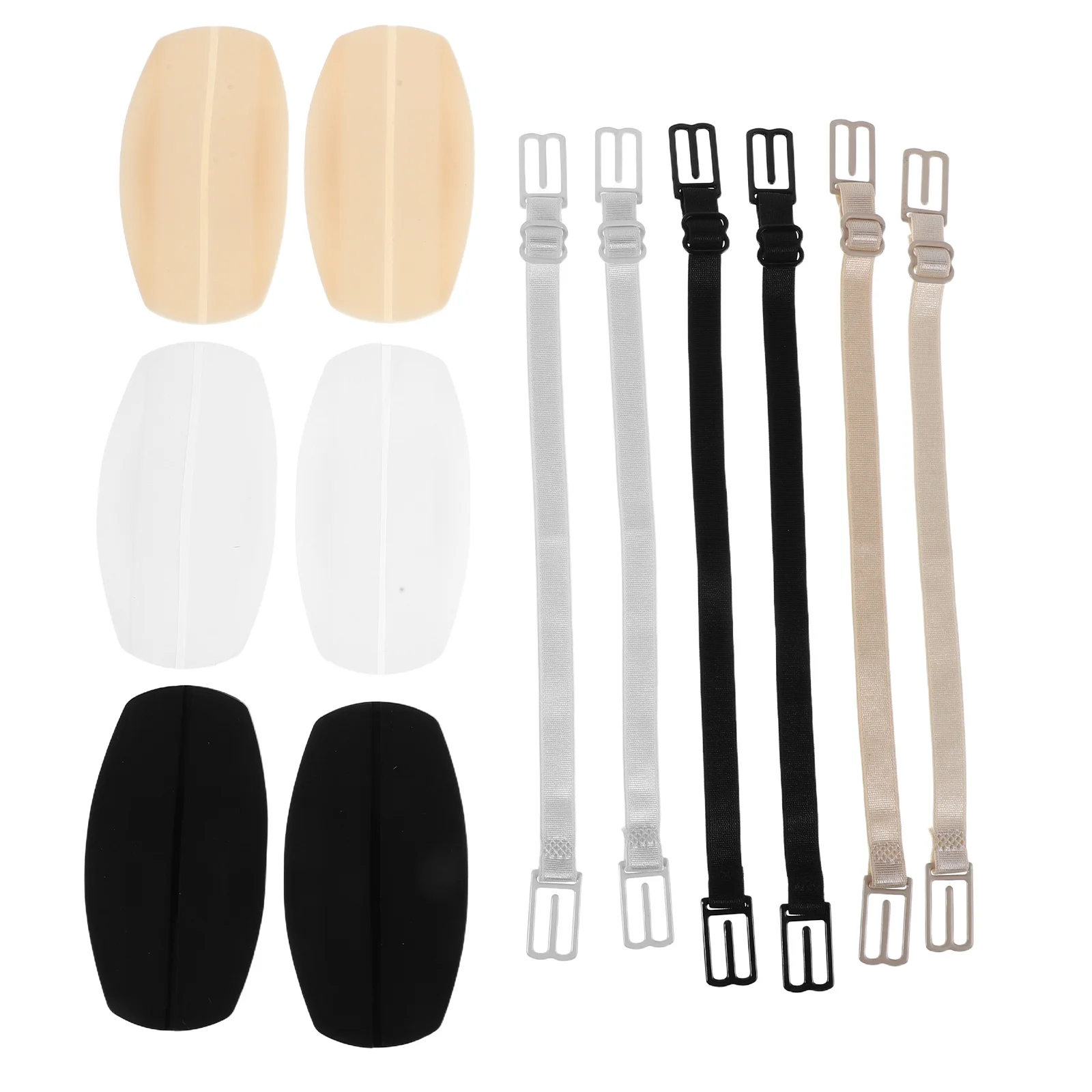 

1Set Non-Slip Shoulder Pads Silicone Bra Strap Protectors Adjustable Invisible Lingerie Strap Cushions for Dresses Daily Wear