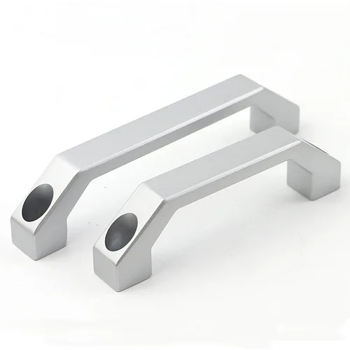 Manija de aleación de aluminio para cajón interior, manija de puerta de gabinete, caja de distribución de energía, manija de gabinete soldada en forma de U