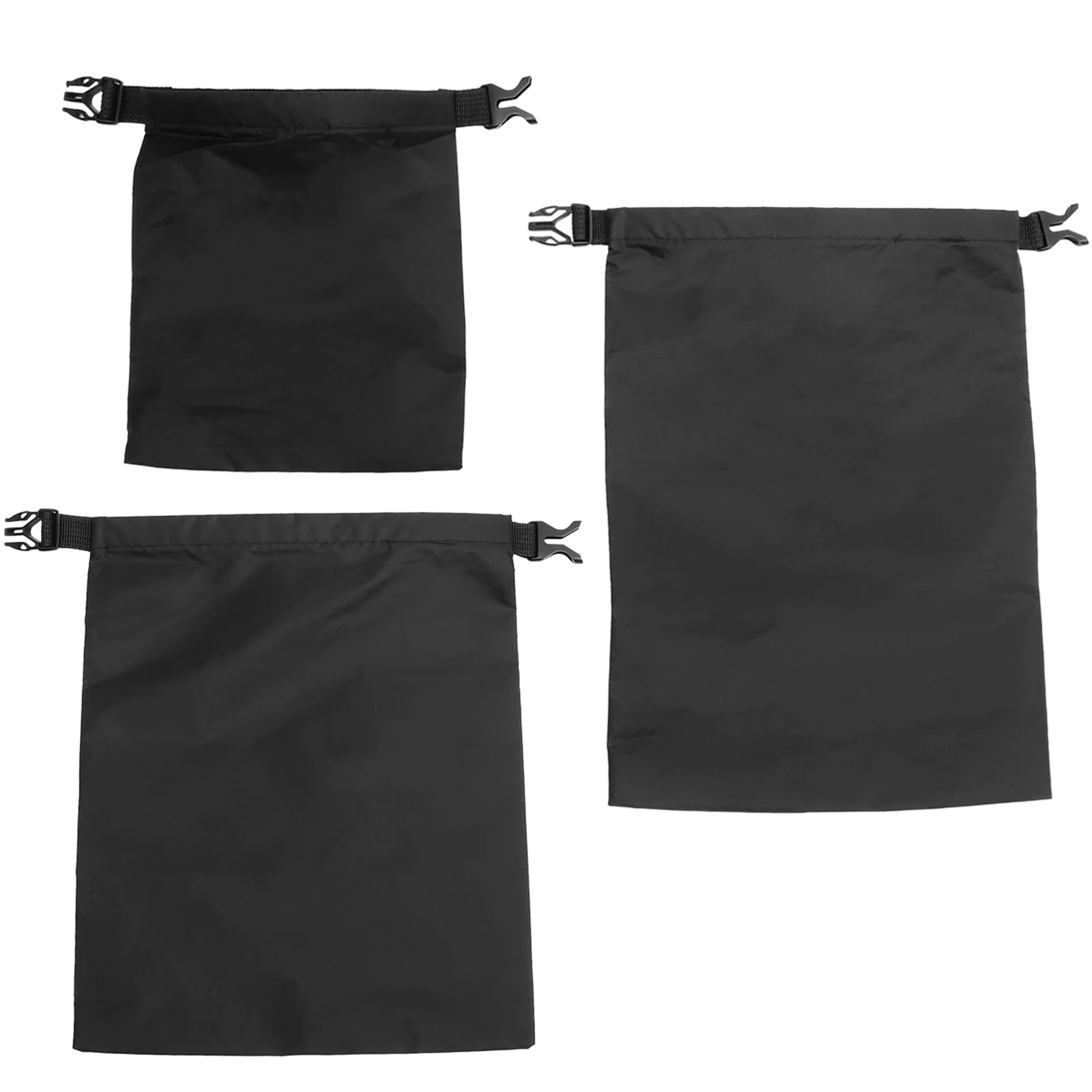 

3pcs Waterproof Dry Bag Set 1 2 5L 3 5L Soft Nylon Pouch Watertight Closure for Phone Camera Documents Outdoor Boating Kayaking
