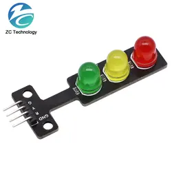 Mini 5V Traffic Light LED Display Module for Arduino Red Yellow Green 5mm LED RGB -Traffic Light for Traffic Light System Model