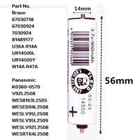 900mAh Battery for Panasonic ES8044,ES8048,ES8075,ES8077,ES8078,ES8101,ES8103,ES8109,ES8161,ES8162,ES-LA63,ES-LA93,ER230,ES-LV95