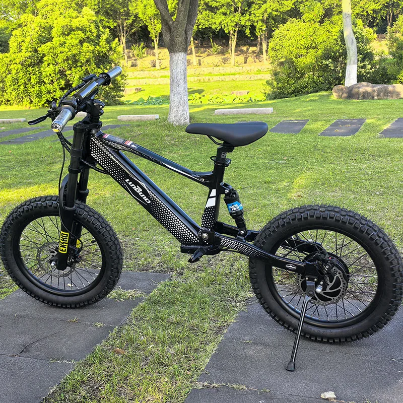 36V 750W Kids Electric Bike with Fat Tire and Rear Air Suspension Children's Electric Bicycle