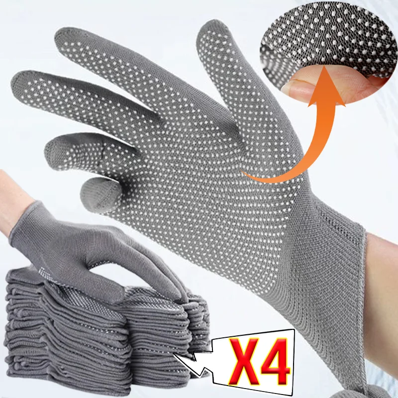 2/4pcs Anti-slip Gloves Lightweight Breathable Unisex Gloves Touchscreen Oudoor Cycling Driving Sun Protection Windproof Gloves