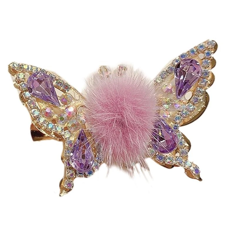 

Alloy Hairclip Girls Studded Hairpins Hair Styling Clips Photo Props 15UB