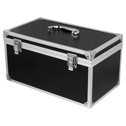 Toolbox Black Portable Case Aluminum Instrument Frame Small Parts Carrying Alloy Multifunction