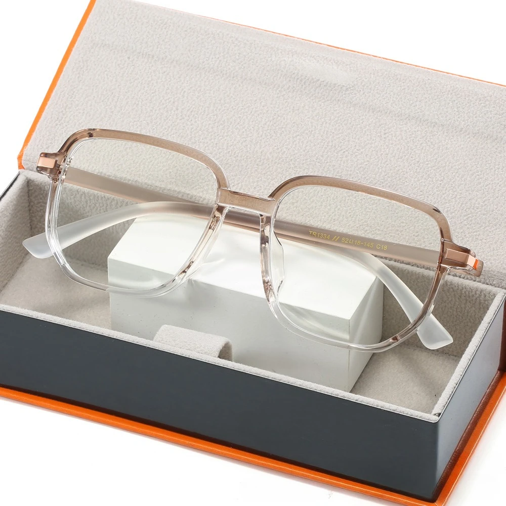 

2025 Trendy Square Optical Frame - Ultra-Lightweight Gradual Lens Compatible, Large Slim-Face Unisex Fashion Glasses with Style