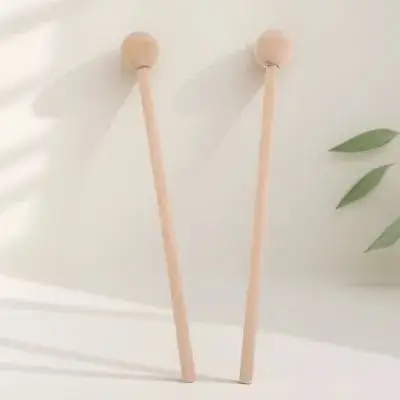 2 palillos de madera resistentes para xilófono para niños, con bordes redondeados seguros, herramienta de exploración musical, palillos de percusión para juegos en grupo preescolar