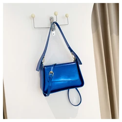 PU Rectangle Hasp Shoulder and Top-handle Bags Soild  Fashion Dual Use Crossbody Bags for Women 2024 New Style Bolso De Mujer