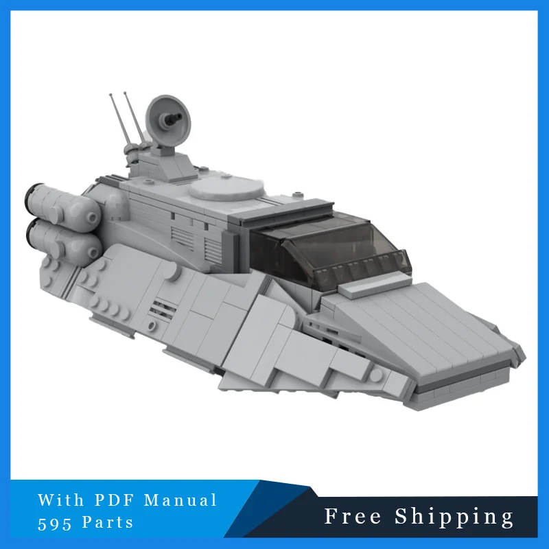 

595 PCS Star Battle Building Blocks Light Land Vehicle Technology Toy Model DIY Children Educational Assembly Set Christmas Gift