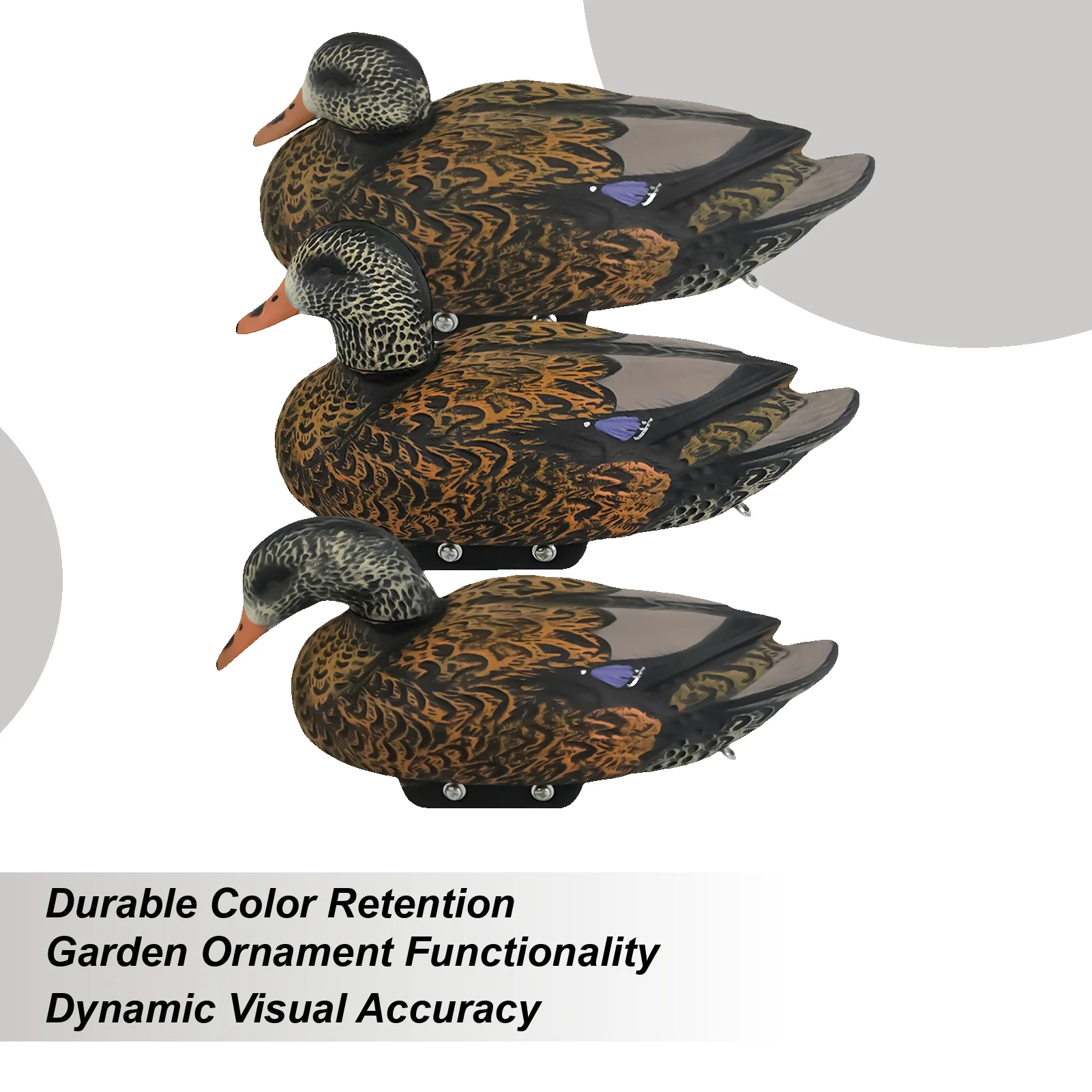 

Duck Motion Decoys Motion Duck Waterfowl Decoration Outdoor Mallard Decoys For Garden Outdoor Camping Backyard Patio Pond Pool
