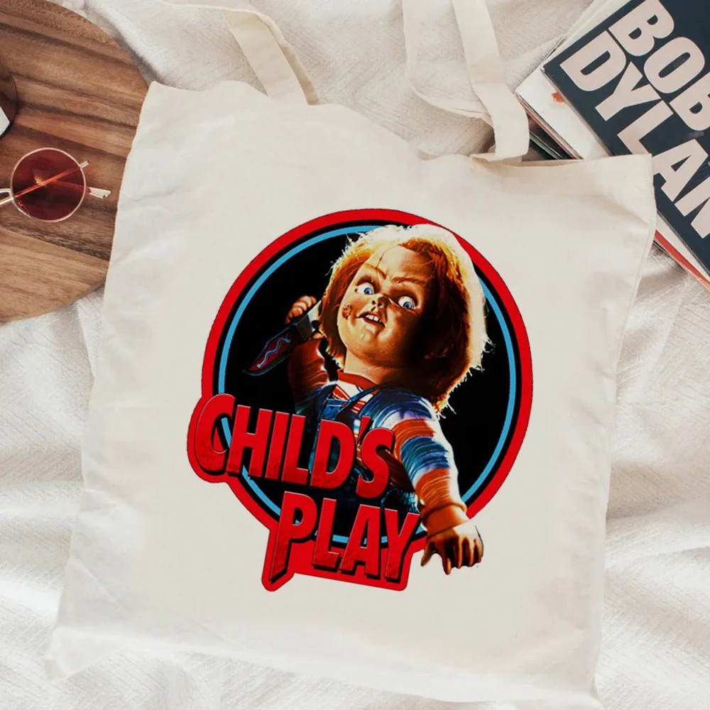 Chucky shopping bag shopping recycle bag bolso jute bag tote bag fabric boodschappentas reciclaje tote sac toile