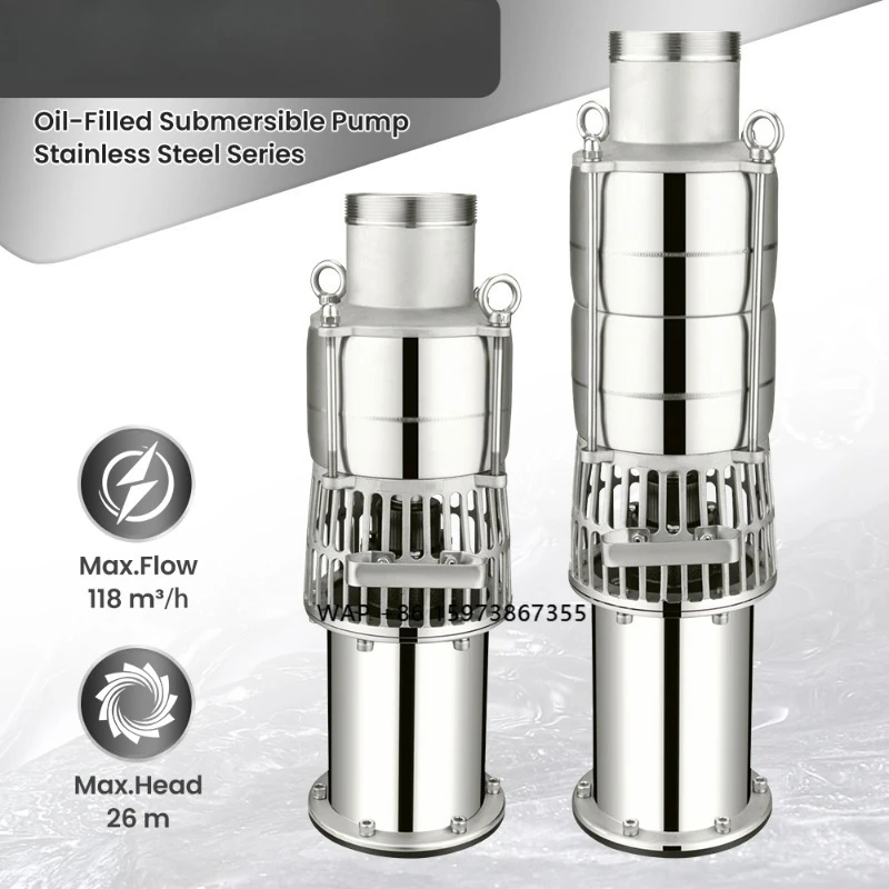 

High Volume 4 Inch Oil Immersion Flood Pool Drain Ac Electric Submersible Recirculation Pumps Without Float