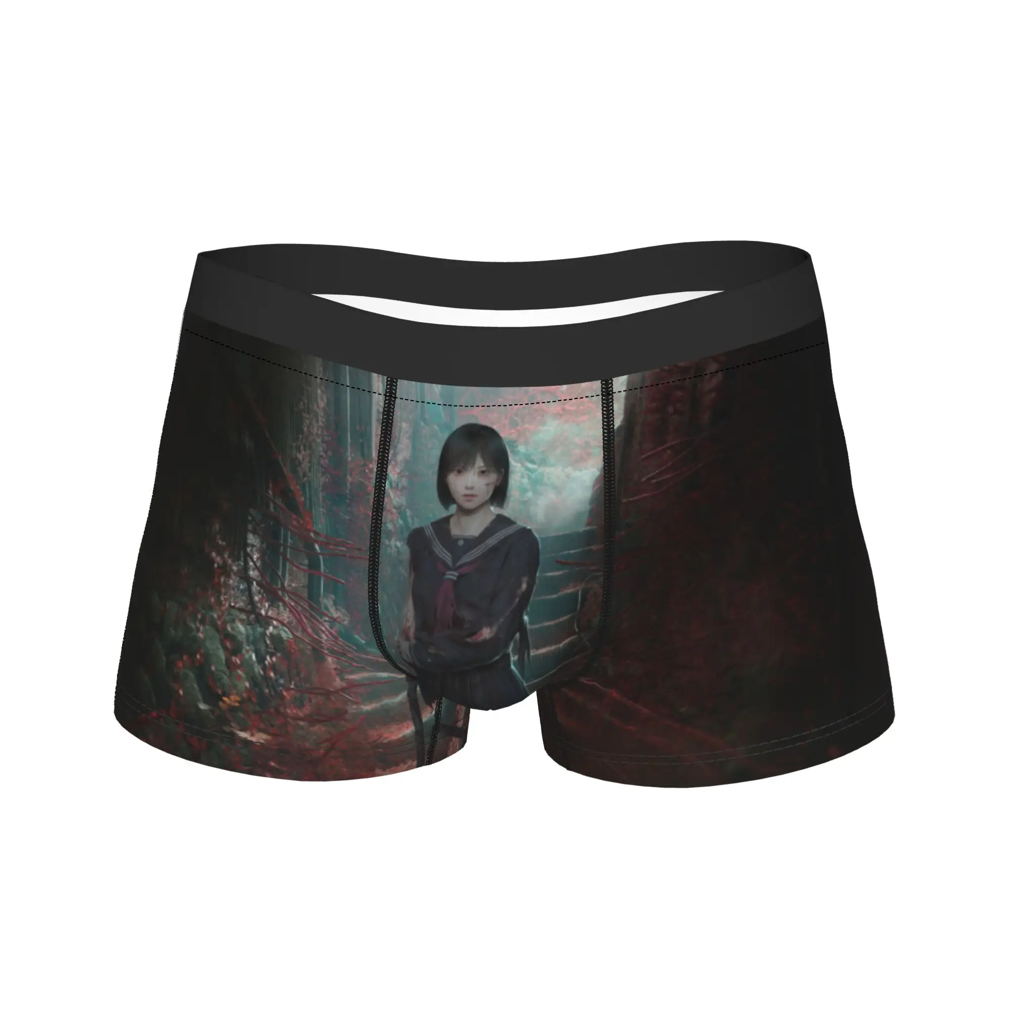 

Мужское длинное нижнее белье Horror Game Silent Hill F Hinako Shimizu, популярные трусы-боксеры, шорты, мужские дышащие трусы