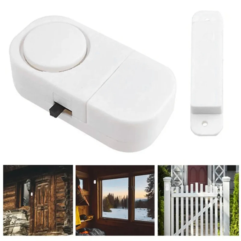 A79U-12Sets Wireless Anti Theft Apartment Burglar Alert Door Alarm Window For Home Security DIY Magnetic Sensor