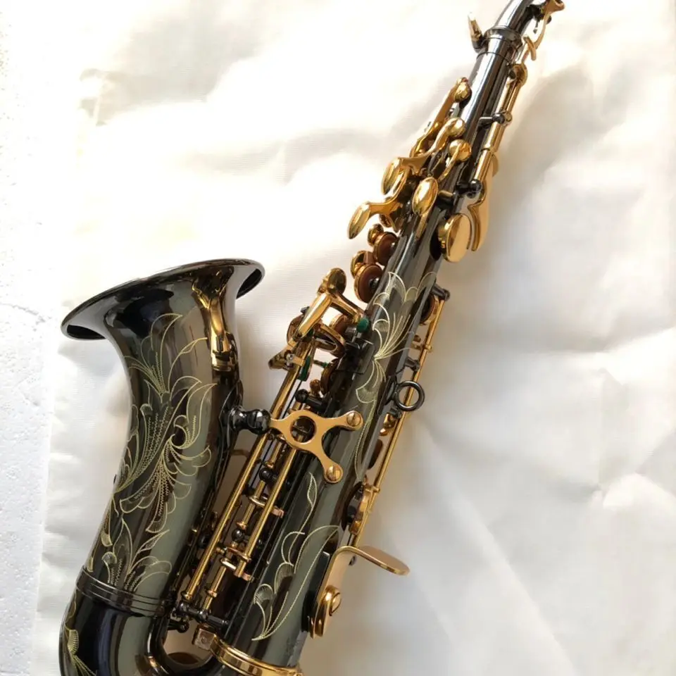 

Soprano Saxophone Split Neck Curved Neck F901 Portable Popular Jazz Saxophone