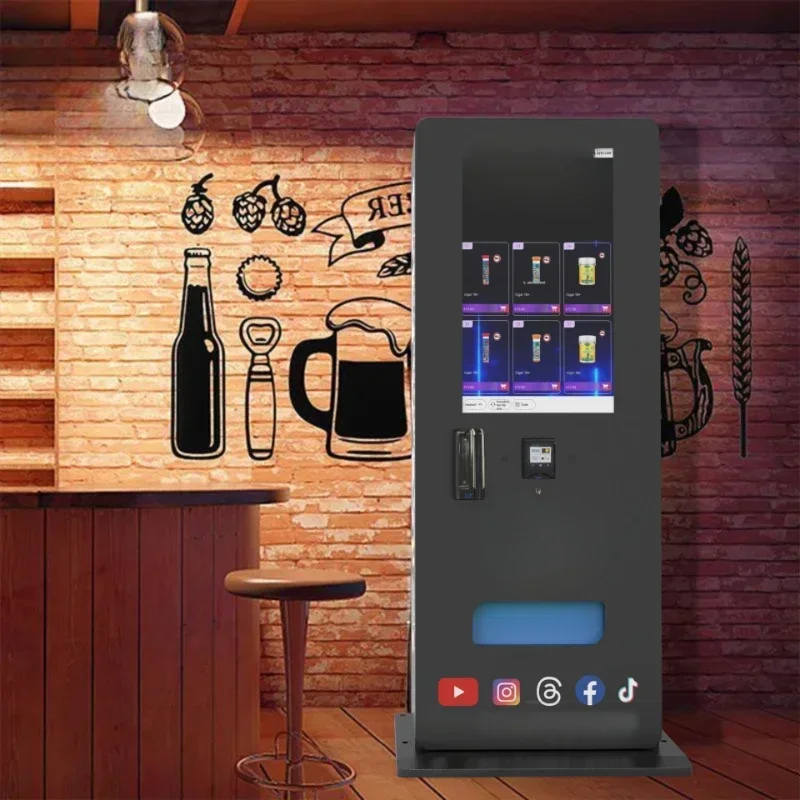 Custom outdoor small smart wall-mounted vending machines for CBD and Puff products