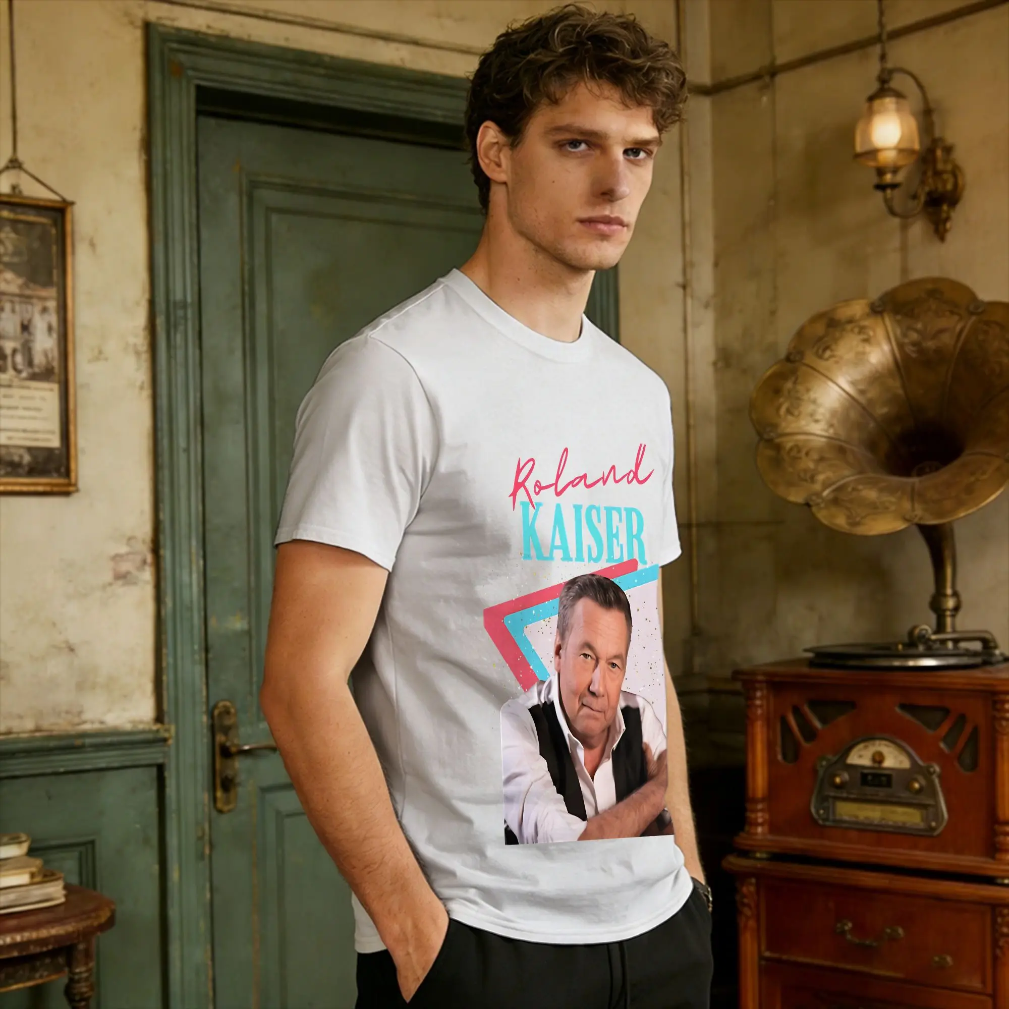 Roland Kaiser Rip Roland Kaiser Rest In Peace Roland Kaiser T Shirt Summer Eurovisions Cotton T-Shirts For Men Tee Shirt Tees