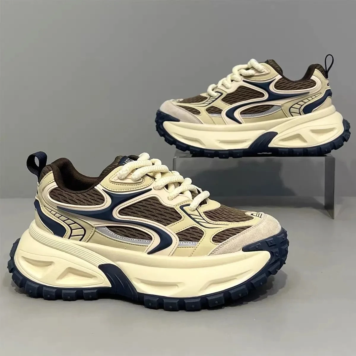 Modische Herren-Freizeitschuhe mit Erhöhter Sohle, Verschleißfest, Bequem Innen für Sport und Alltag – Detail 6