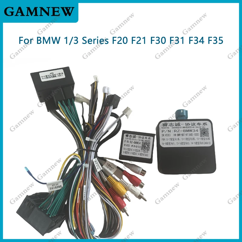 

Car 16Pin Wiring Harness Android Radio Adapter Canbus Box Decoder For BMW 1 Series BMW 3 F20 F21 F30 F31 F34 F35