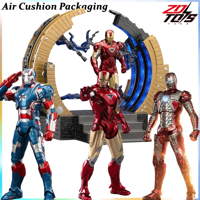 

ZDTOYS Genuine INFINITE ACTION 10th Anniversary Series Iron Man Iron Patriot 1.0 MK5 MK6 Warframe Action Figures Model Toys
