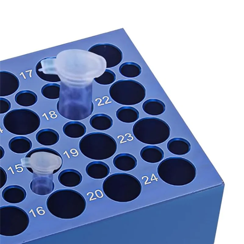 ABRG-كتلة تبريد ألومنيوم مزدوجة الحجم (24+36 آبارًا) للأنابيب - قابلة لإعادة الاستخدام 0.2 مل / 1.5 مل / 2 مل أنبوب الطرد المركزي مبرد حمام الثلج