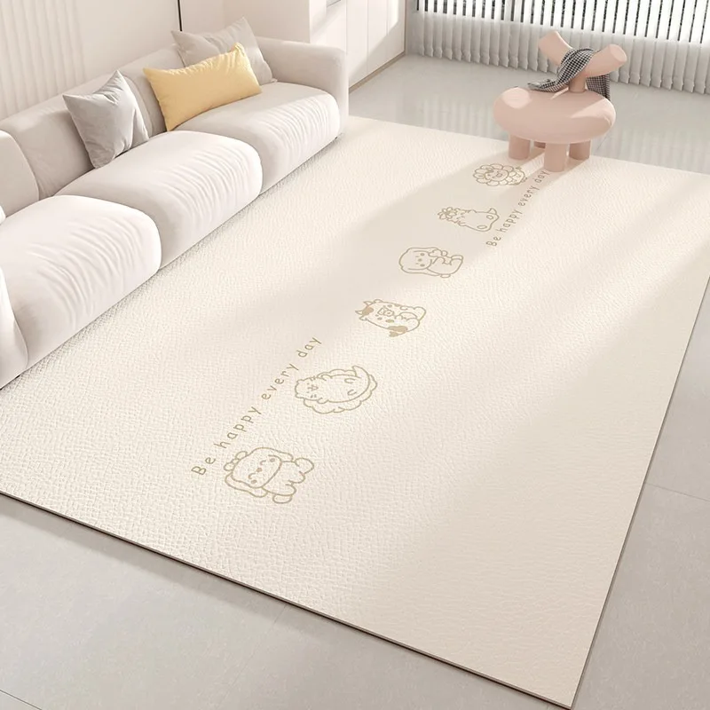 Cute Cartoon Prints PVC Kitchen Floor Mat Oil-proof Water Proof Wipeable No-clean Easy Clean Rug Scratch-Resistant Carpet Tapis