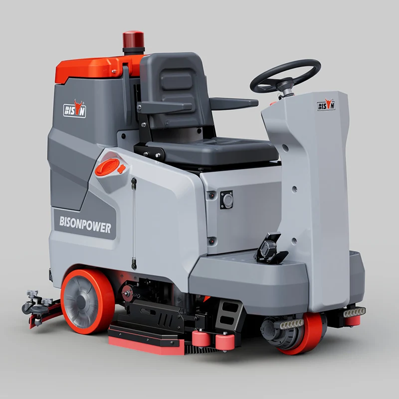 

China Heavy Duty Ride On High Pressure Cleaning Floor Scrubber Sweeper Machine For Garden Washing