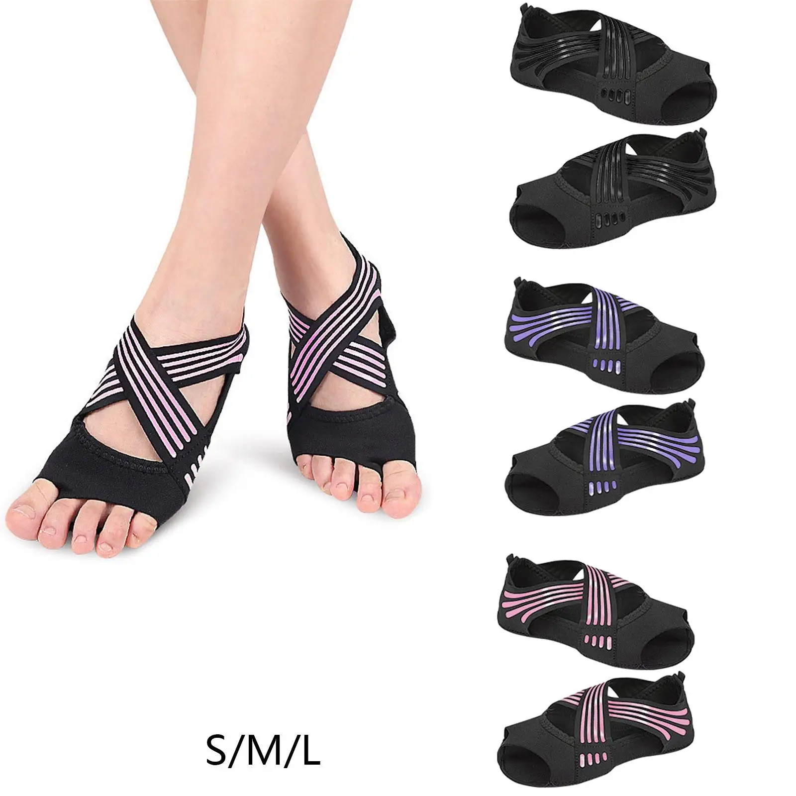 جوارب يوجا للنساء، جوارب بيلاتيس بمشبك، جوارب لليوجا بيلاتيس #1