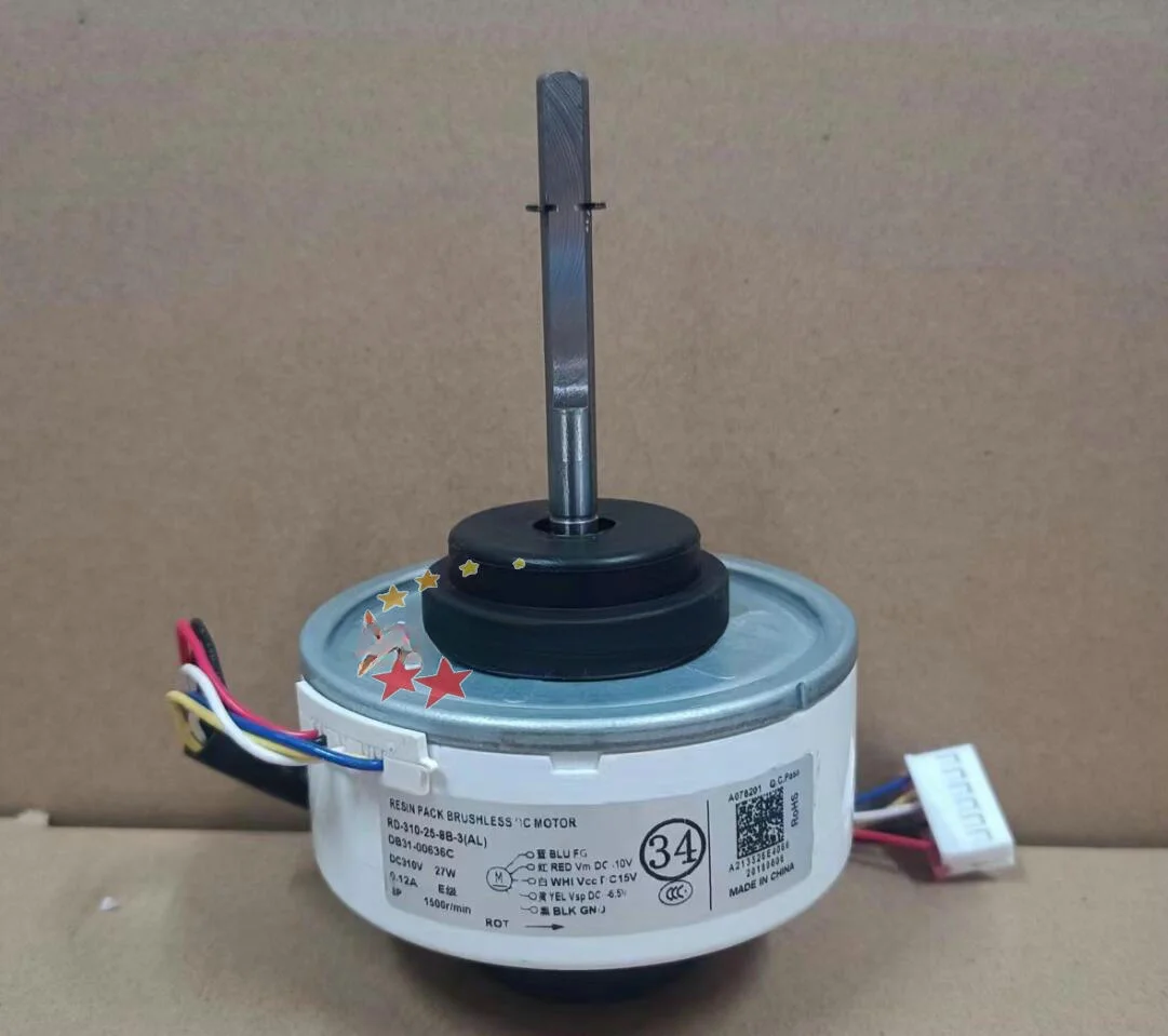 For New Samsung Air Conditioning DC Motor Fan RD-310-25-8B-3  RD-310-25-8B-3(AL) DB31-00636C DB31-00637B