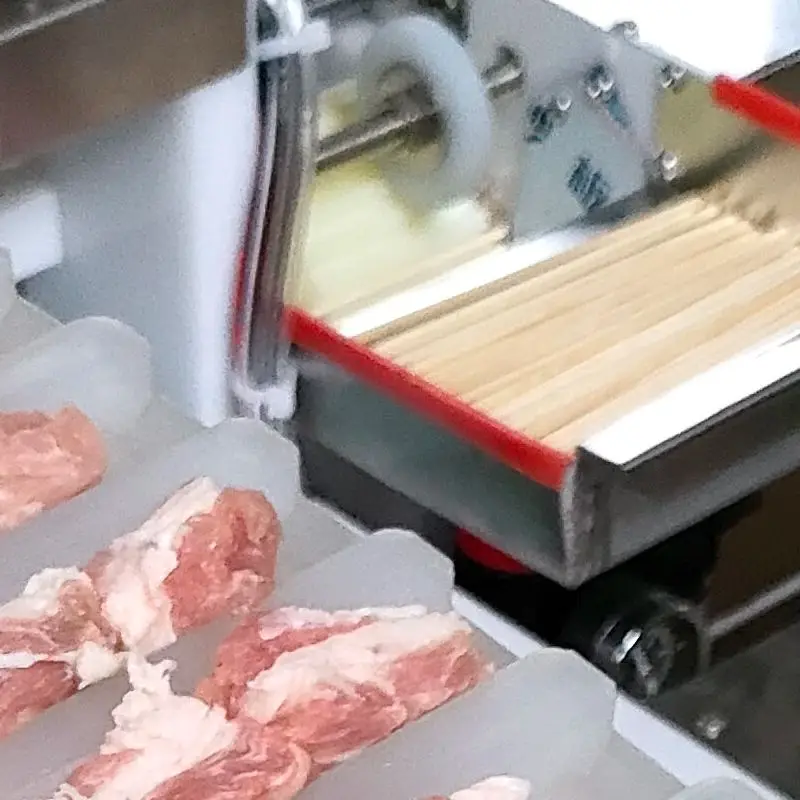 Fully Automatic BBQ Skewer Making Machine Threading Machine for Fast Food Restaurant Kitchen Commercial Use