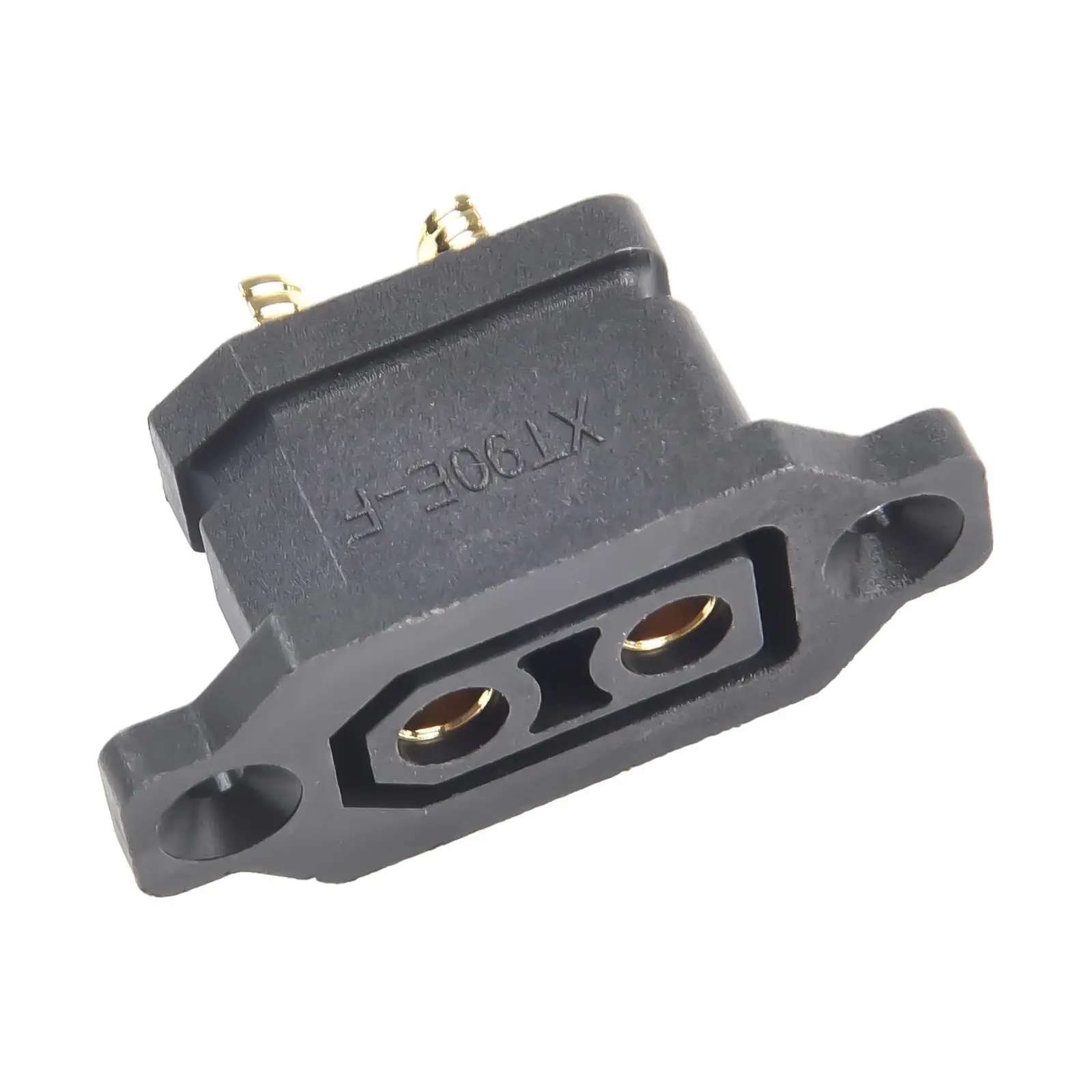 XT90E-F Lithium Battery Charging Port Plug DC 500V 30A Fixed Base Electric Vehicle Connector 42*25.3*19mm Electrical Equipment
