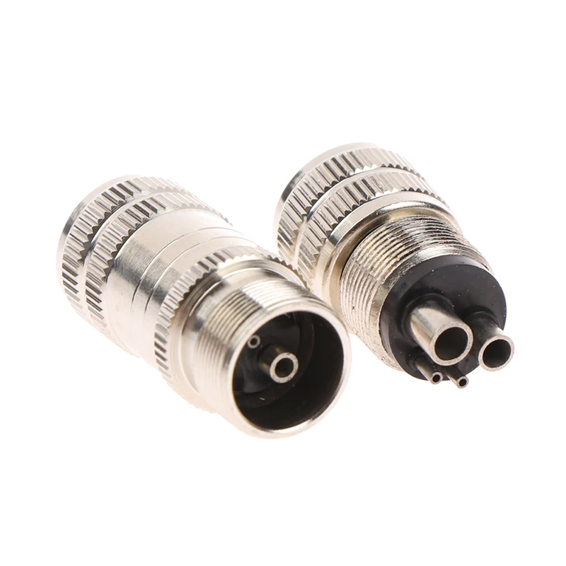 Dental Turbine Handpiece Adapter 4 Holes 2 Holes Changer Connector For High Speed Handpiece Spare Parts Tool Tubing Hose