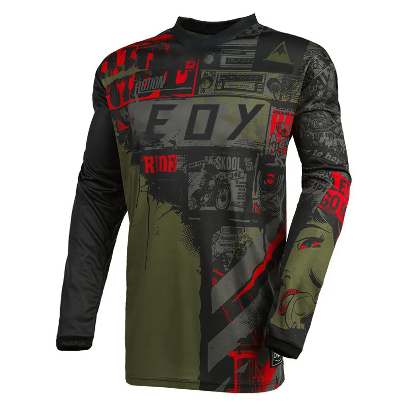 Motorcycle mountain team downhill jersey MTB Off road DH bike motorcycle shirt Long sleeve T-shirt Eoy Motocross  jersey