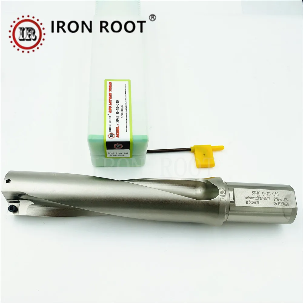 

IRON ROOT SP-4D46-C32 SP SP-4D50 SP14 CNC Turning Tool U Drill fast Drilling Deep Hole Drilling Indexable Drill Violent Drilling