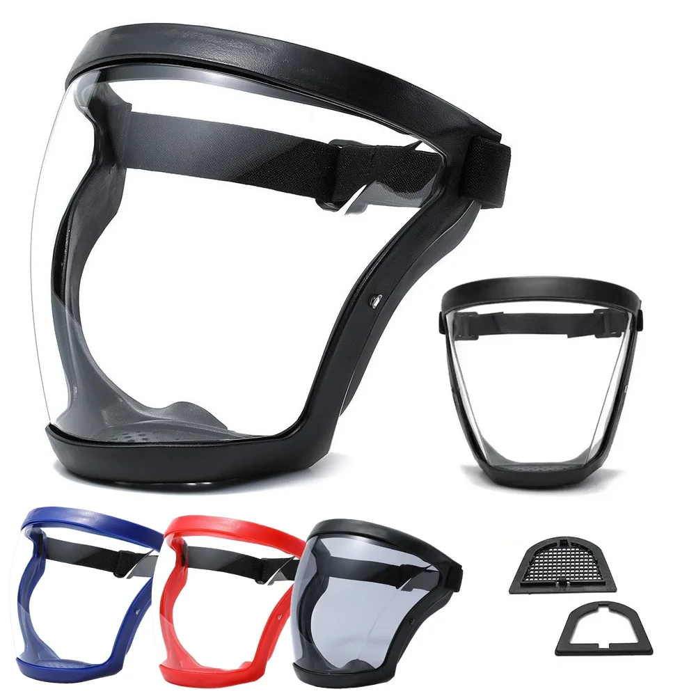 

Motorcycle Protection Mask Full Face Shield Reusable Sports Cycling Kitchen Splash Protective Mask Anti-fog Windproof Dustproof