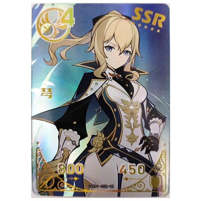 Anime Goddess Story Rare SSR Refraction Game Cards Jean Collei Noelle Ningguang Toys for boys Collectible Cards Birthday Present